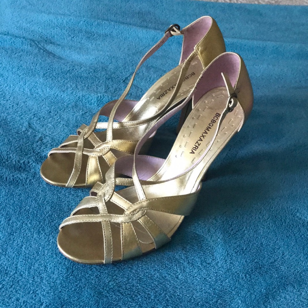 BCBG Gold Heels